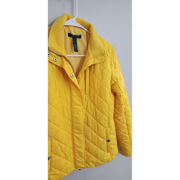 Lauren Ralph Lauren Womens Puffer Quilted Coat Jacket Size Small Snap & Zipper - Picture 2 of 12